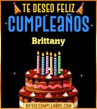 GIF Te deseo Feliz Cumpleaños Brittany